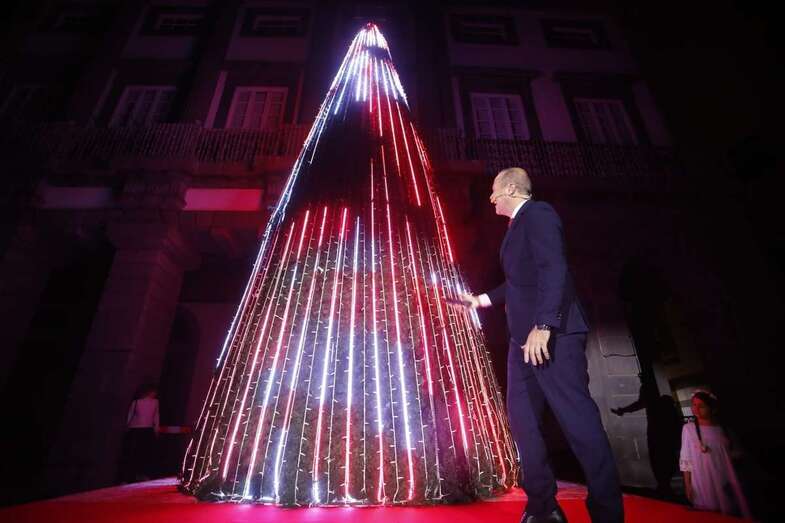 Momento del encendido navideño (Foto TA)